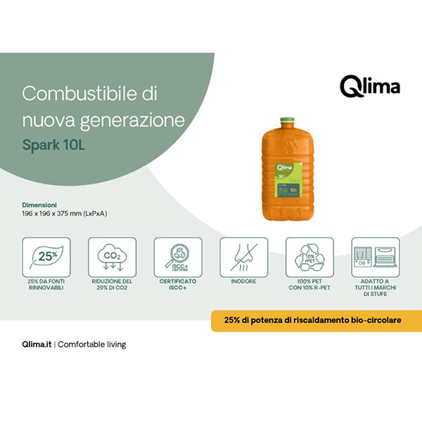 Qlima Spark Combustibile in Tanica da LT10 - QLIMA - Immagine 3